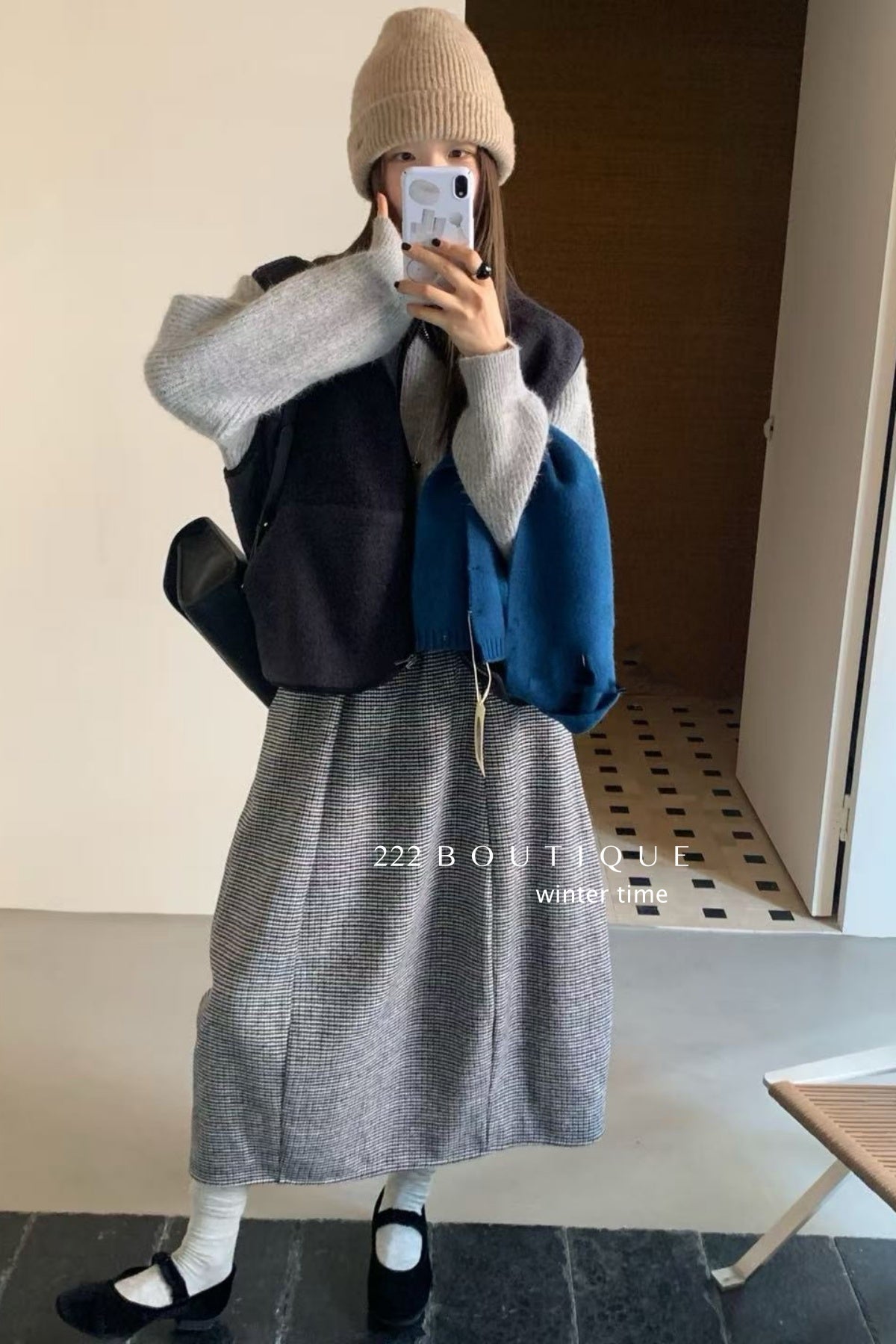 19a83 Shearling vest