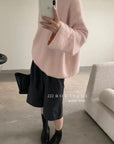 19a90 Rabbit-fur knit sweater