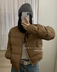 19a88 Down round-neck puffer jacket