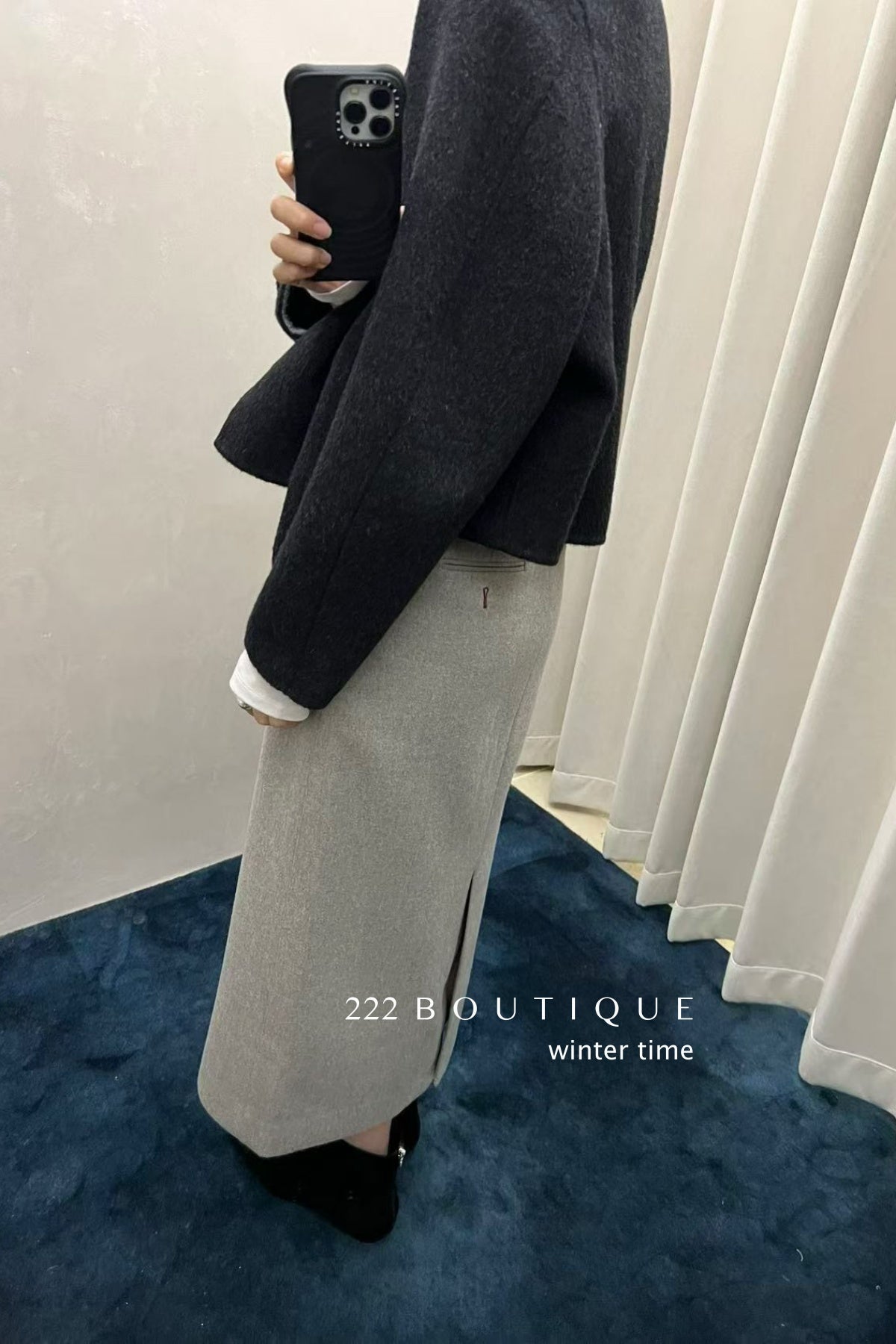 18v26 Wool pencil skirt