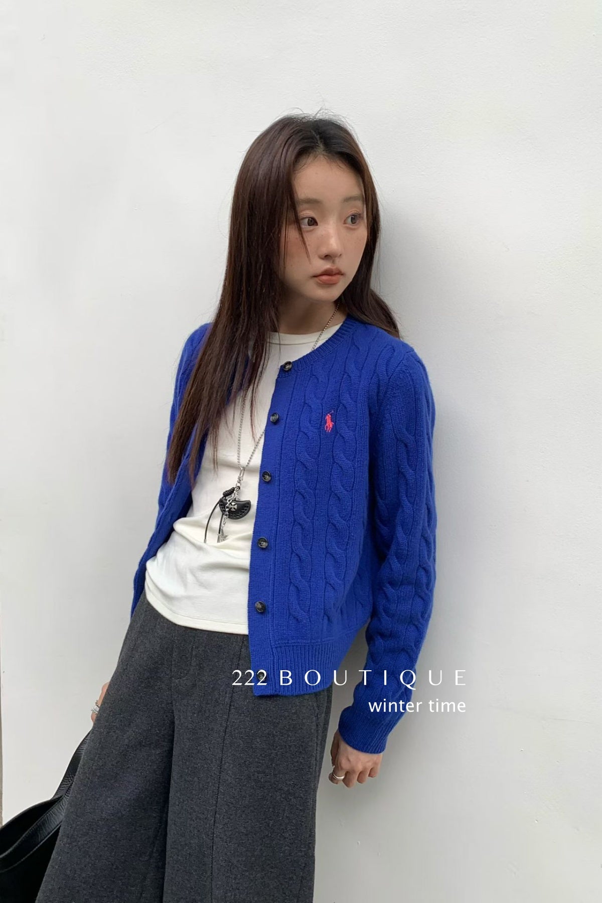 18a98 Cashmere cable-knit cardigan