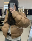 19a88 Down round-neck puffer jacket