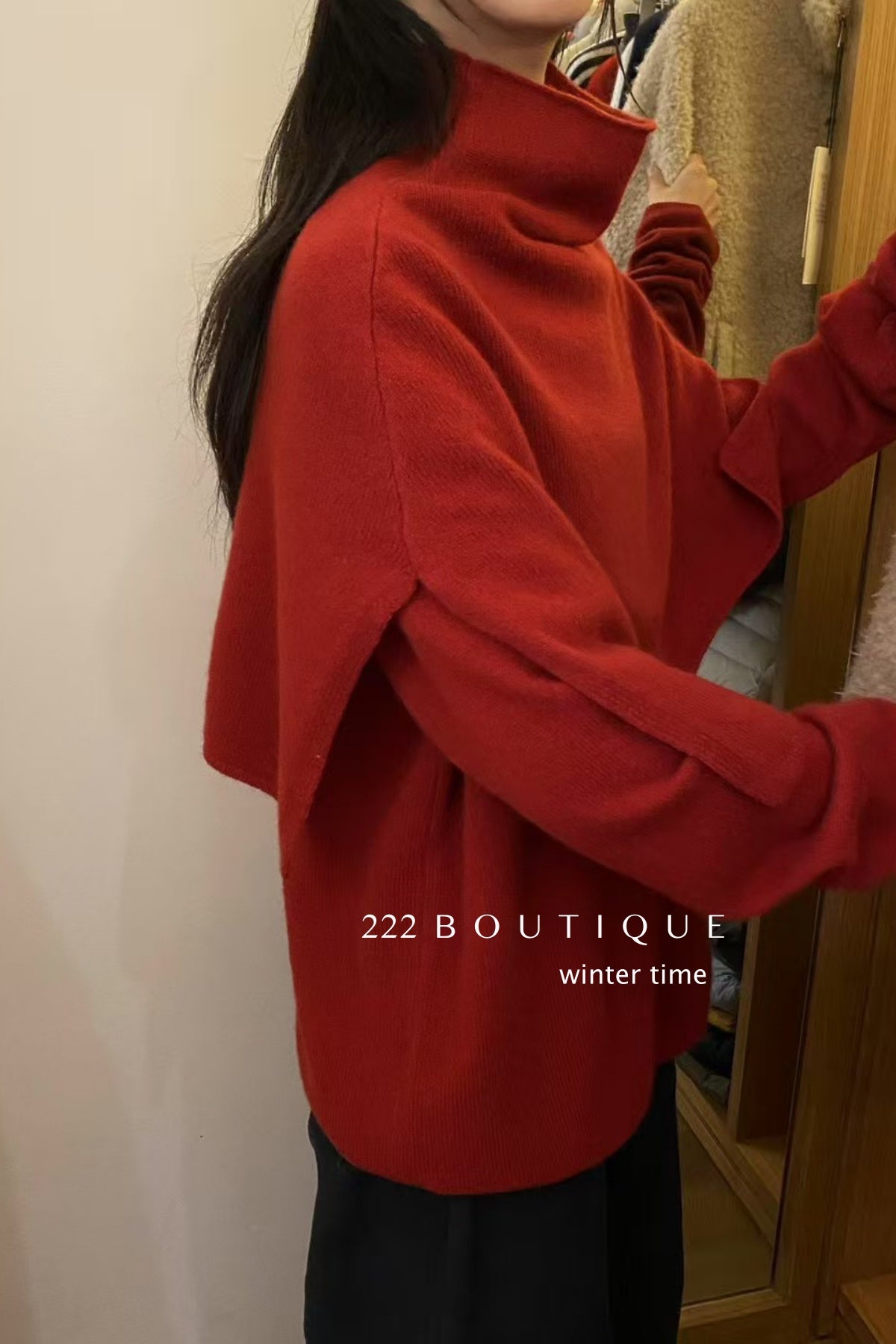 20a60 Double-layer cashmere top