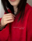 19a90 Rabbit-fur knit sweater