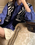 19a79 Cashmere patterned vest