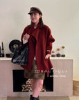 21a29 Mid-length notched-collar wool coat