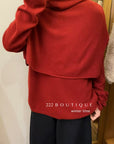 20a60 Double-layer cashmere top