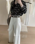 18q30 Cashmere wool trousers with belt