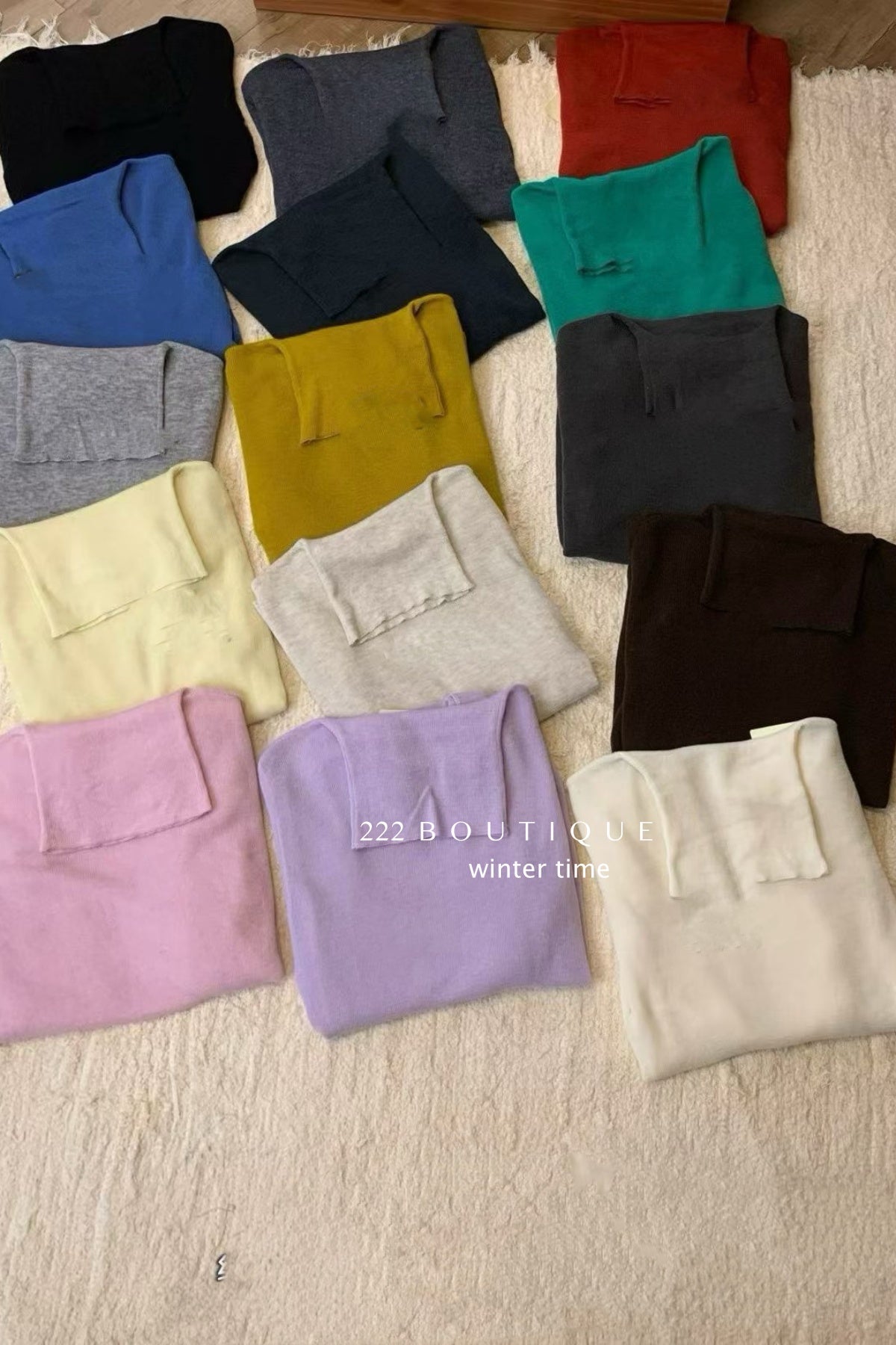 19a91 Basic cashmere turtleneck sweater