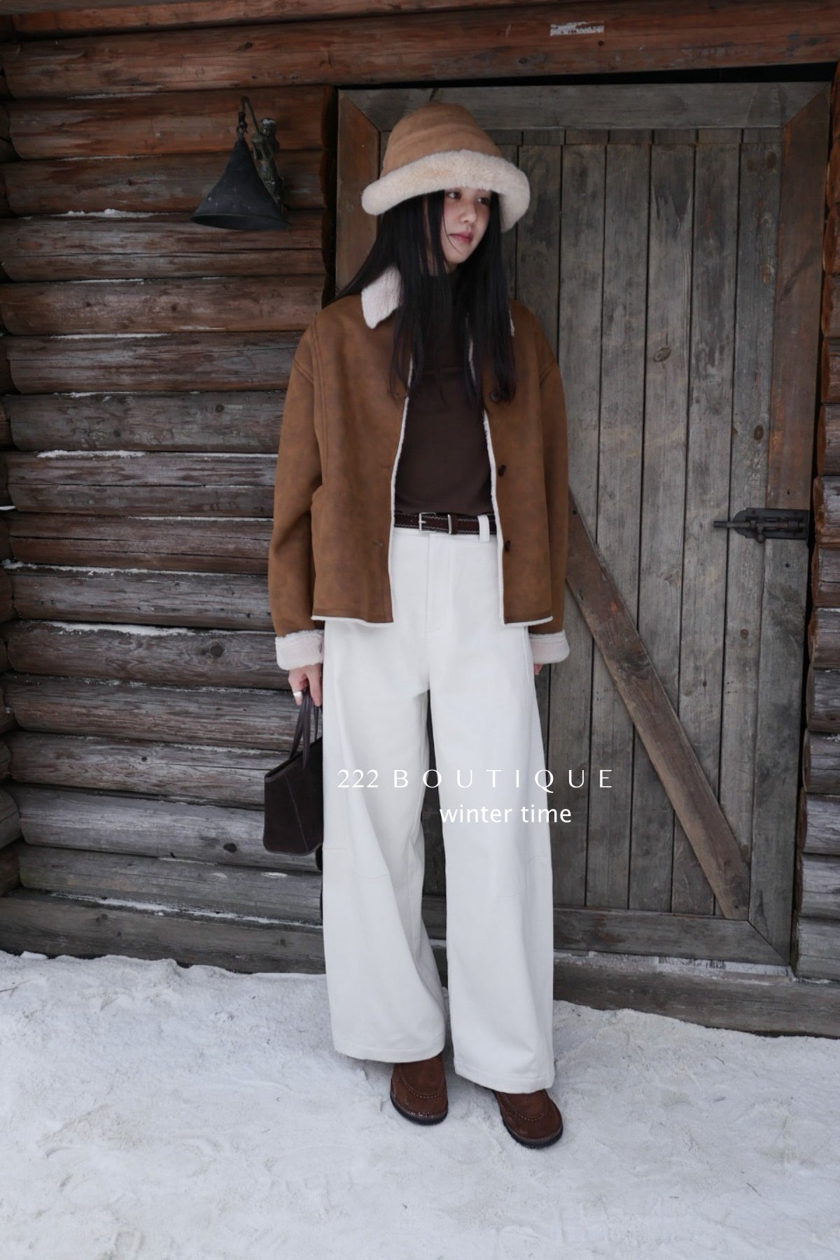 19q3 Wool baggy trousers with belt