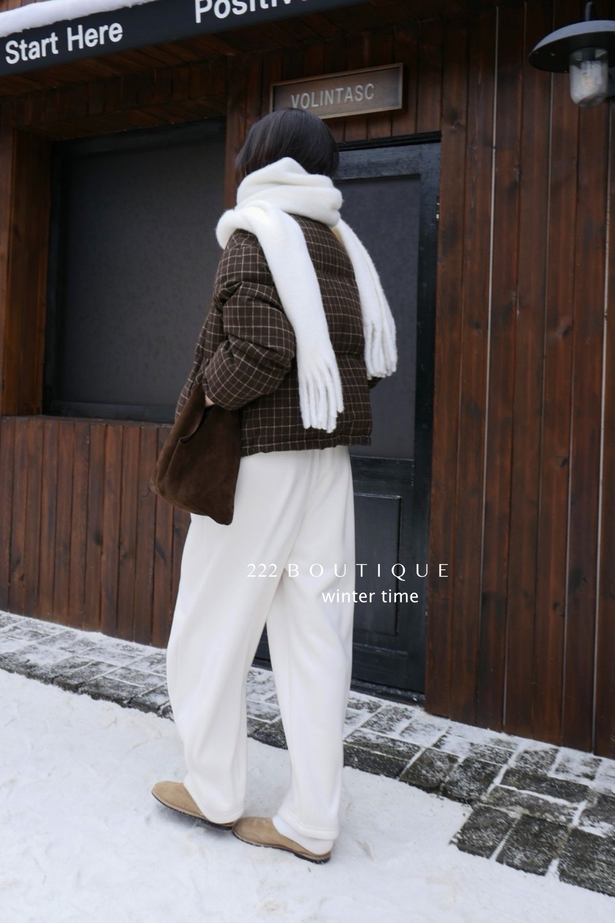 19q25 Cotton fleece straight-leg pants