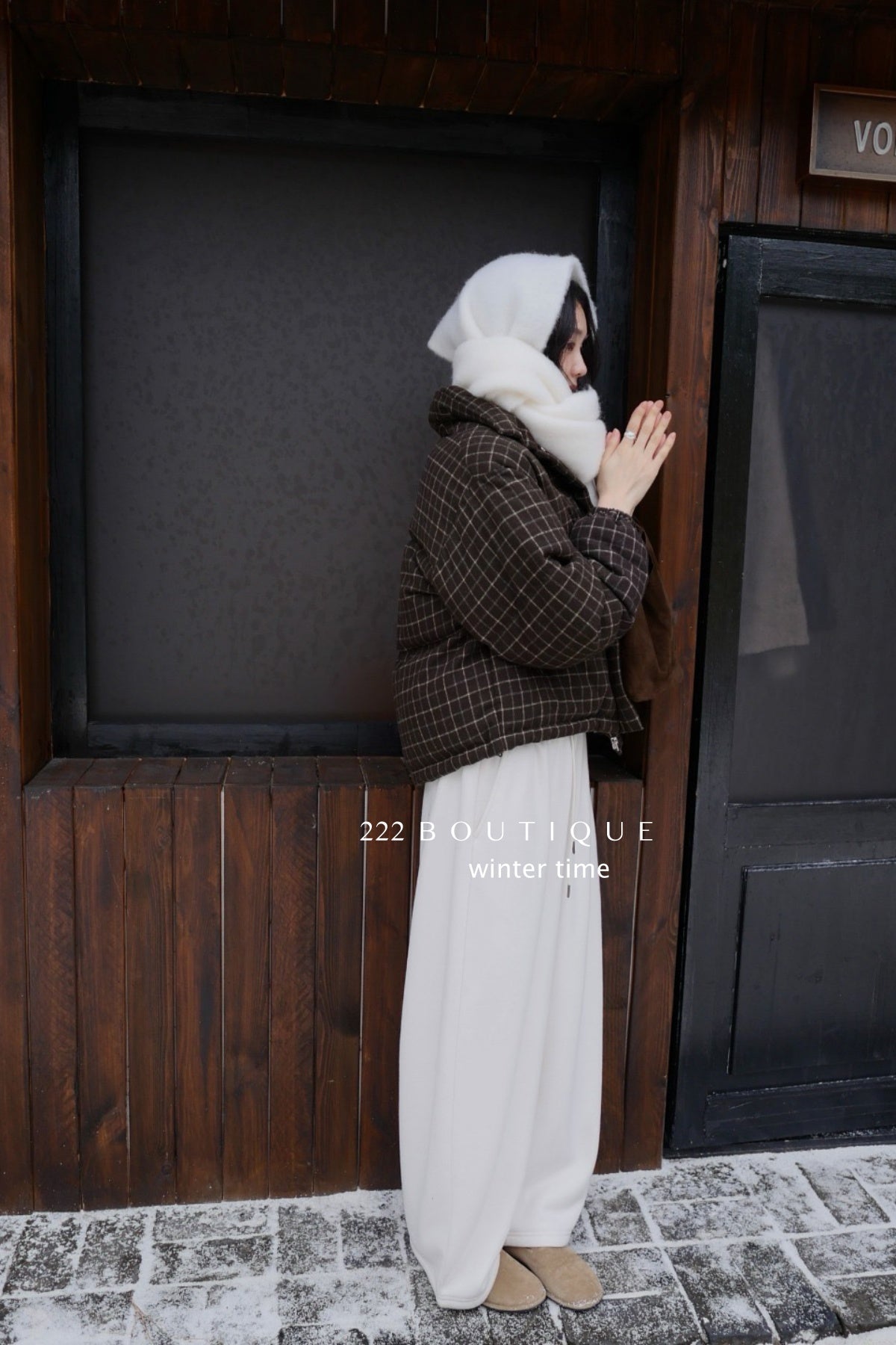 19q25 Cotton fleece straight-leg pants