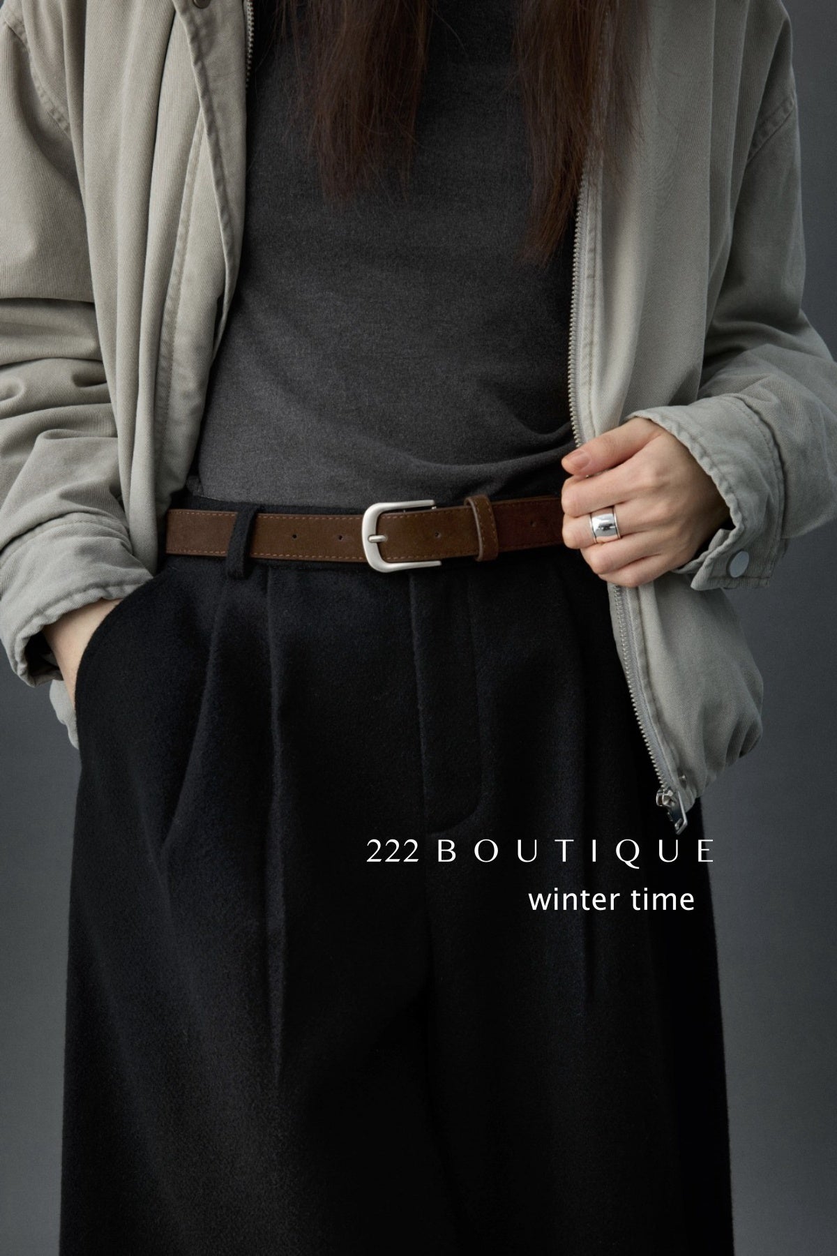 20a129 Basic puffer jacket with fur-trim collar