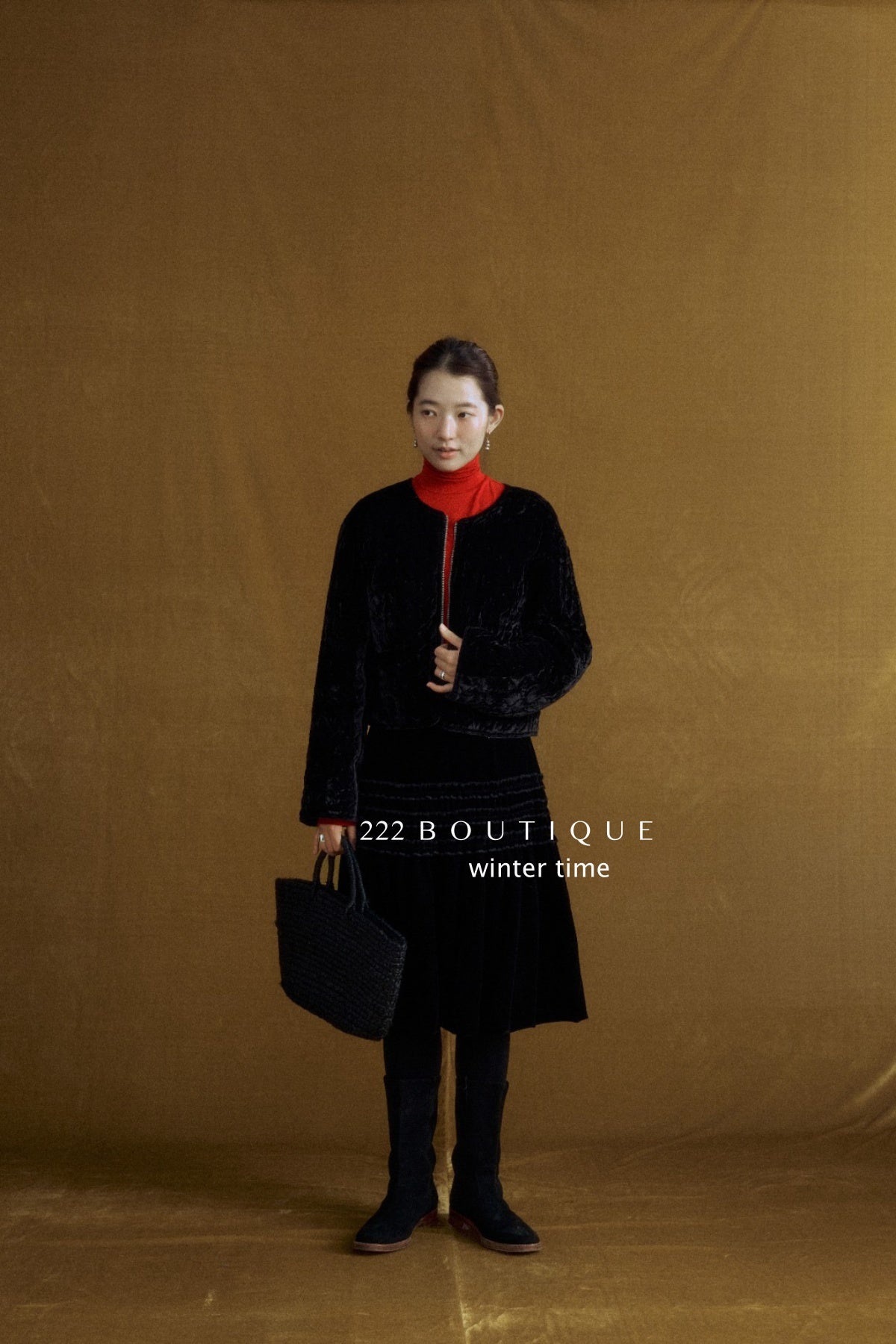 19a61 Velvet quilted puffer jacket