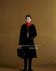 19a61 Velvet quilted puffer jacket