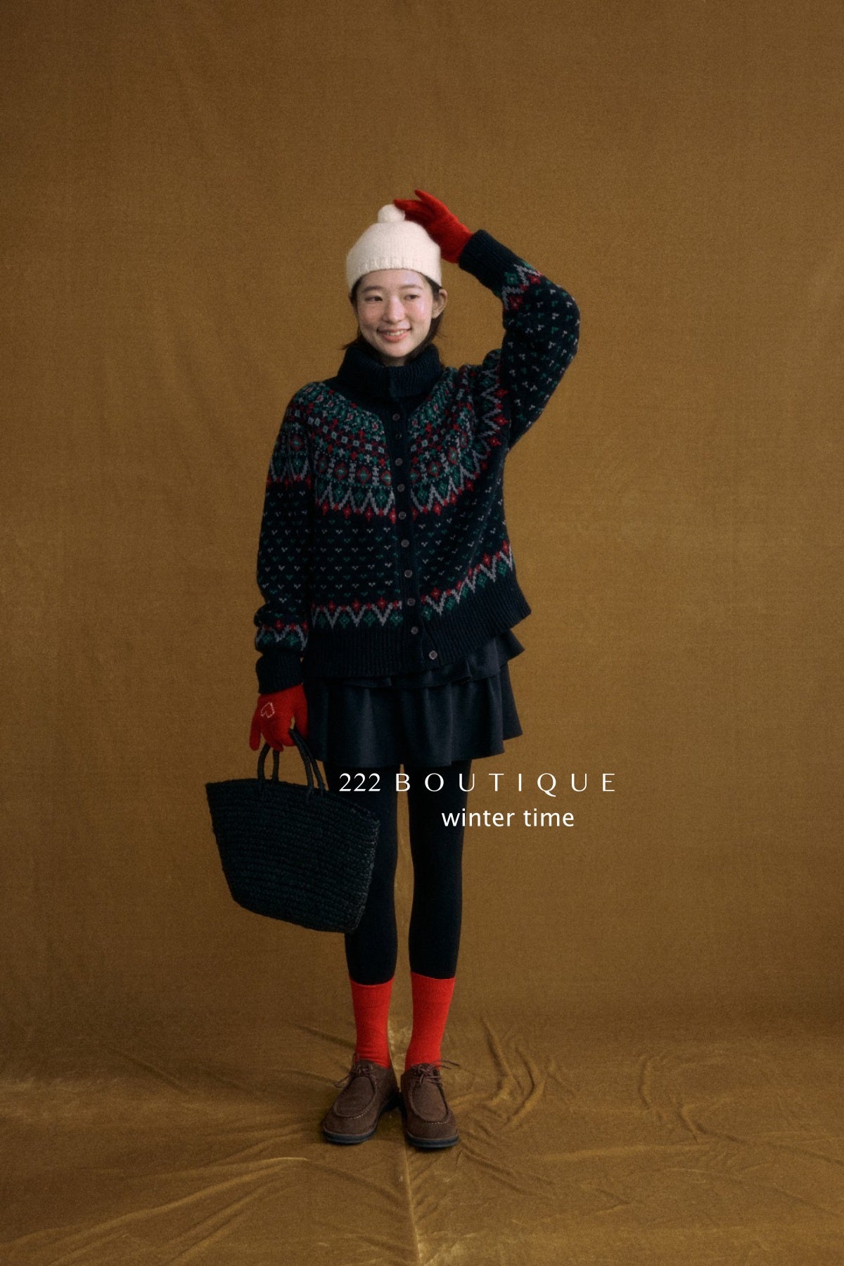 19v13 Wool tiered mini skirt