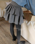 19v13 Wool tiered mini skirt