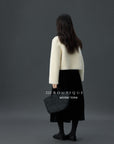 19a115 Fur round-neck jacket