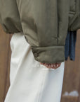 19a62 Puffer jacket with fur collar