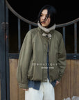 19a62 Puffer jacket with fur collar
