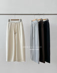 19q25 Cotton fleece straight-leg pants