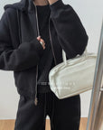 19a65 Basic zip-up hoodie