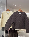 19a57 Quilted round-neck puffer jacket