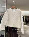19a57 Quilted round-neck puffer jacket