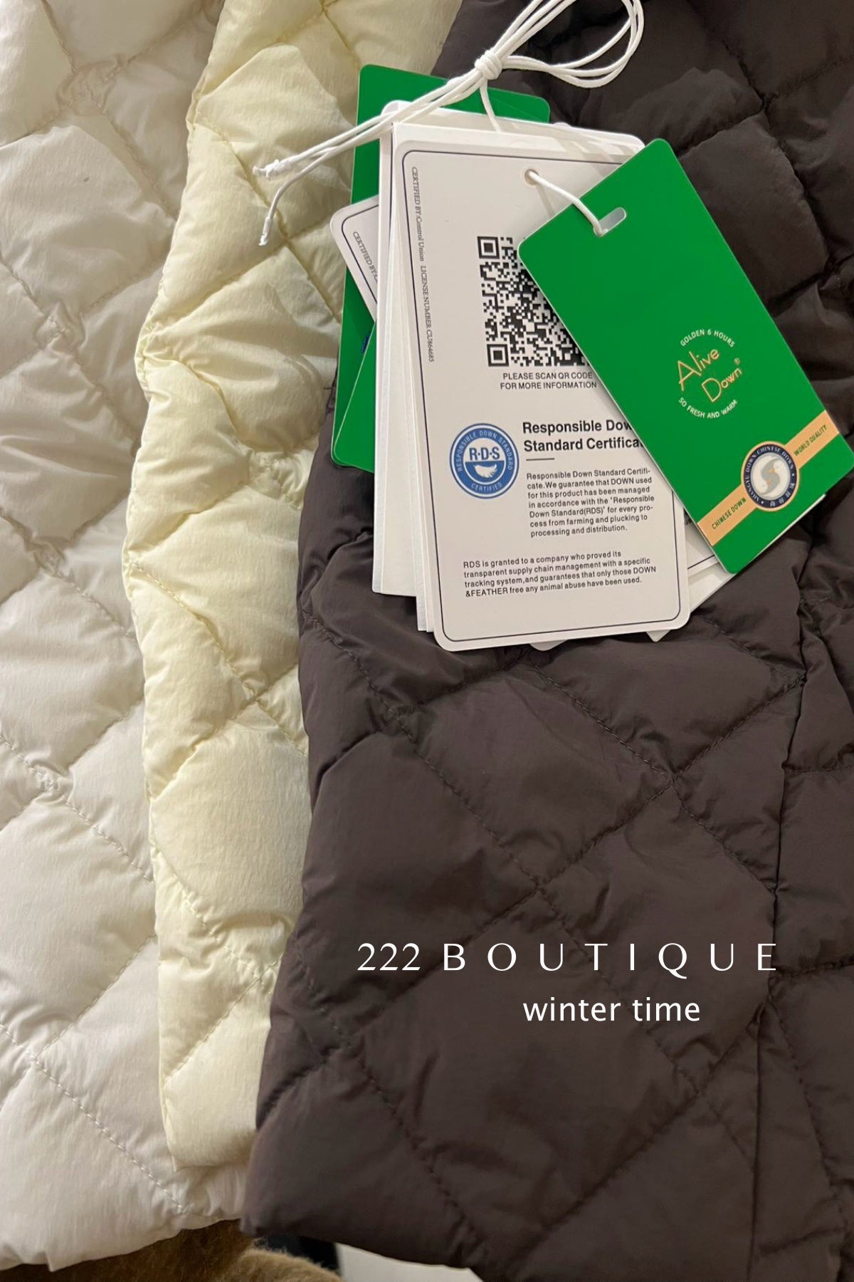 19a57 Quilted round-neck puffer jacket