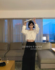 12a4 Off-shoulder ruffle blouse – embroidered cotton