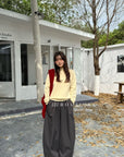 19q22 Cashmere blend cropped straight-leg pants