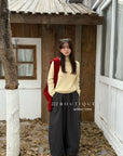 19q22 Cashmere blend cropped straight-leg pants