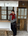 19q22 Cashmere blend cropped straight-leg pants