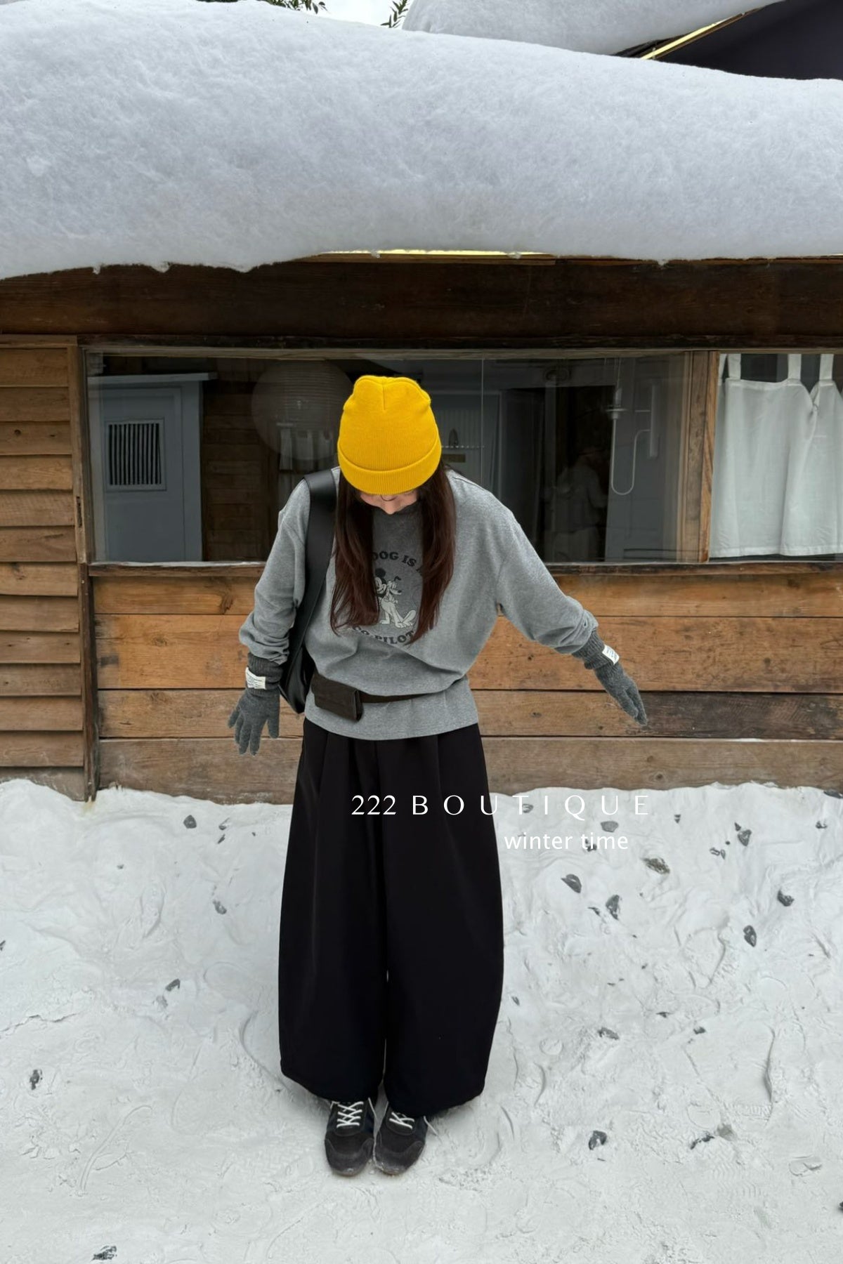 19q22 Cashmere blend cropped straight-leg pants