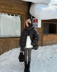 19a51 Long puffer coat