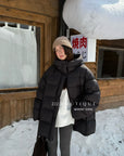 19a51 Long puffer coat