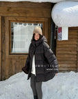 19a51 Long puffer coat