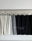 19q9 Grey straight-leg elastic-waist sweatpants
