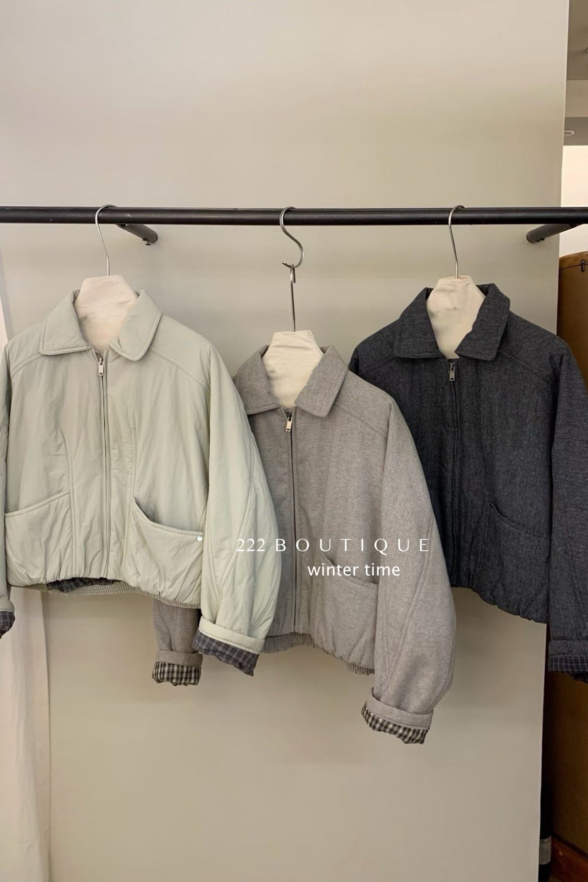 19a95 Tailored puffer jacket with notched collar