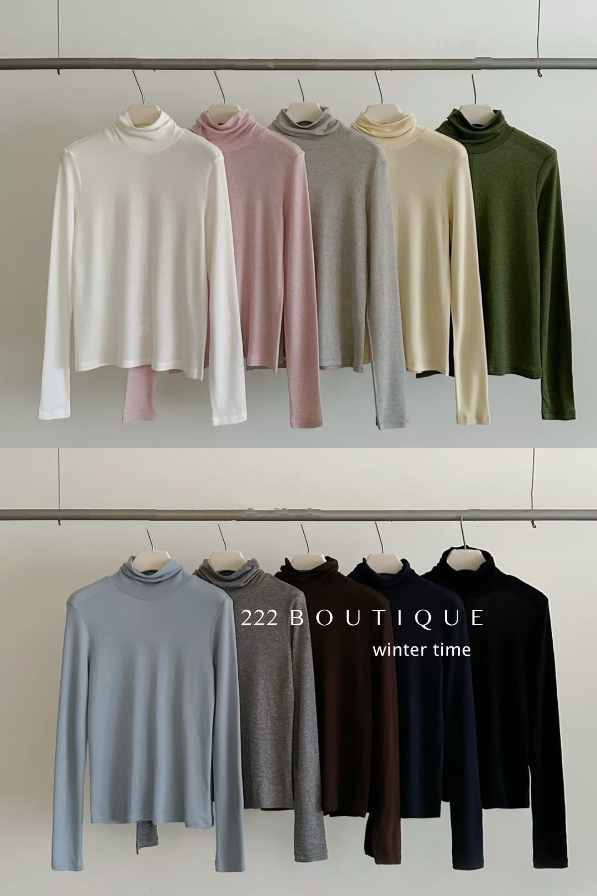 20a54 Premium thermal turtleneck top
