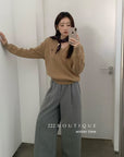 18q27 Wool wide-leg trousers