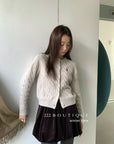 18a98 Cashmere cable-knit cardigan