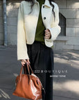 20a117 Hand-stitched cashmere wool coat