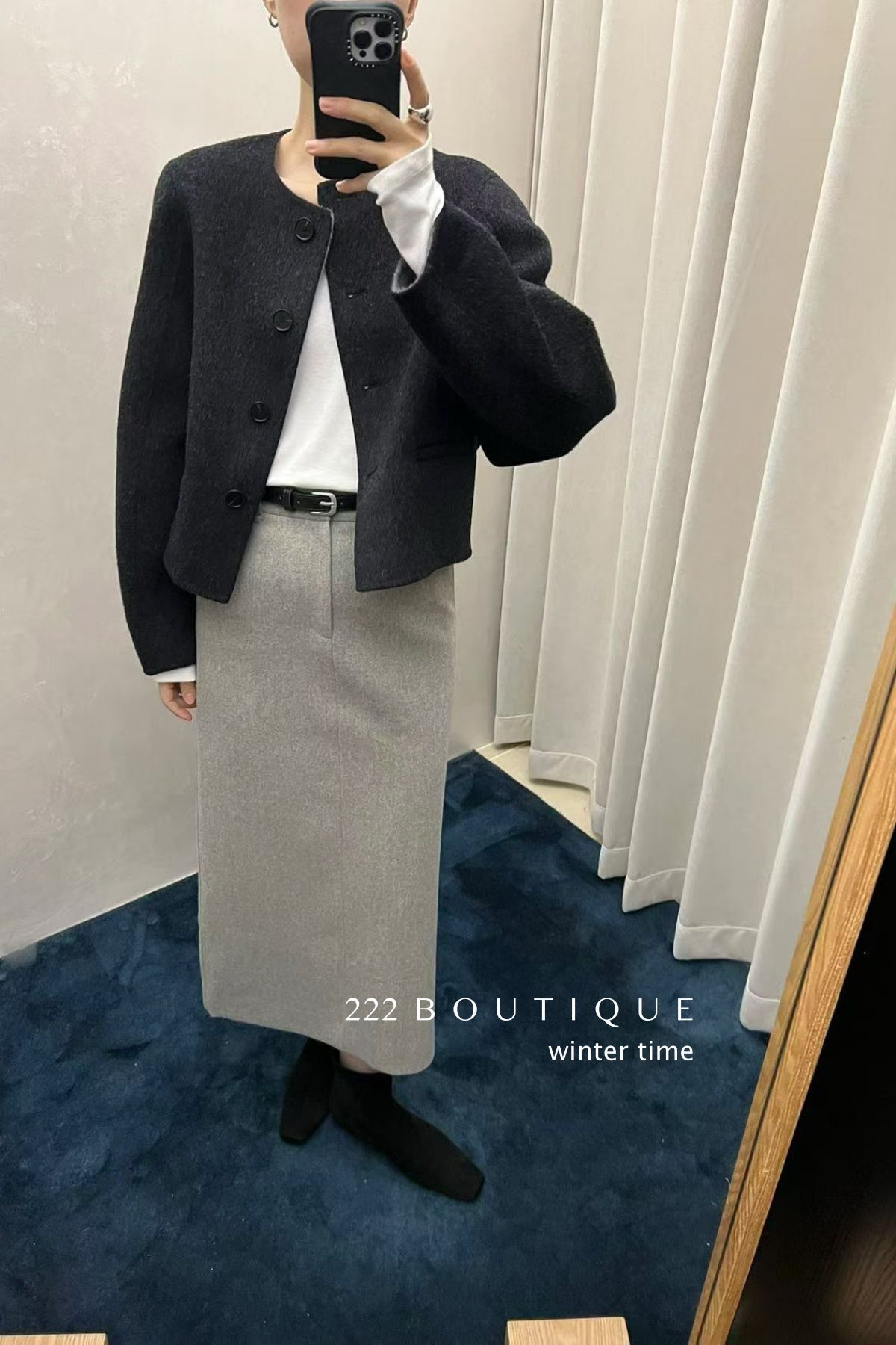 18v26 Wool pencil skirt