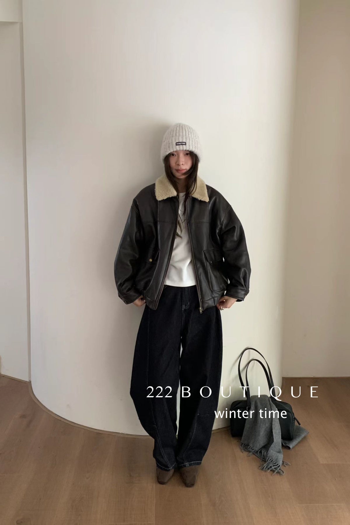 19q28 Basic baggy jeans