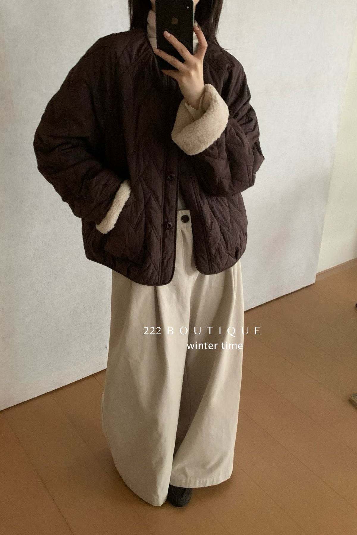 19a93 Fur-quilted puffer jacket