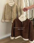 19a92 Suede shearling jacket