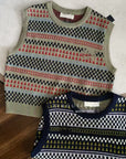 19a77 Patterned knit vest