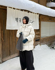 19a51 Long puffer coat