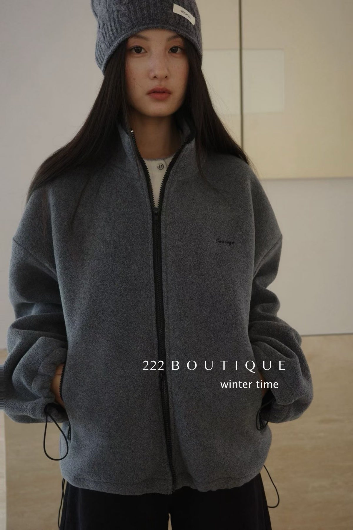 20a58 Shearling fleece jacket